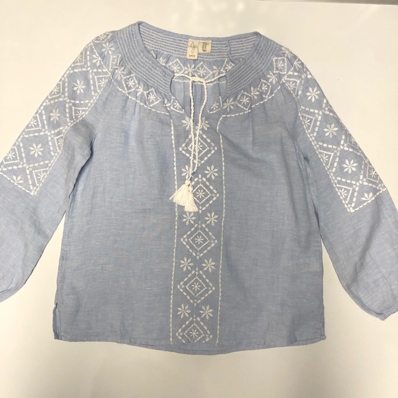 Joie Tops - Joie long sleeve tassel tie neck xs